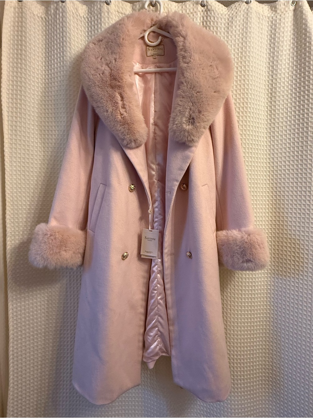 Santinni Light Pink Coat - Picture 4 of 7